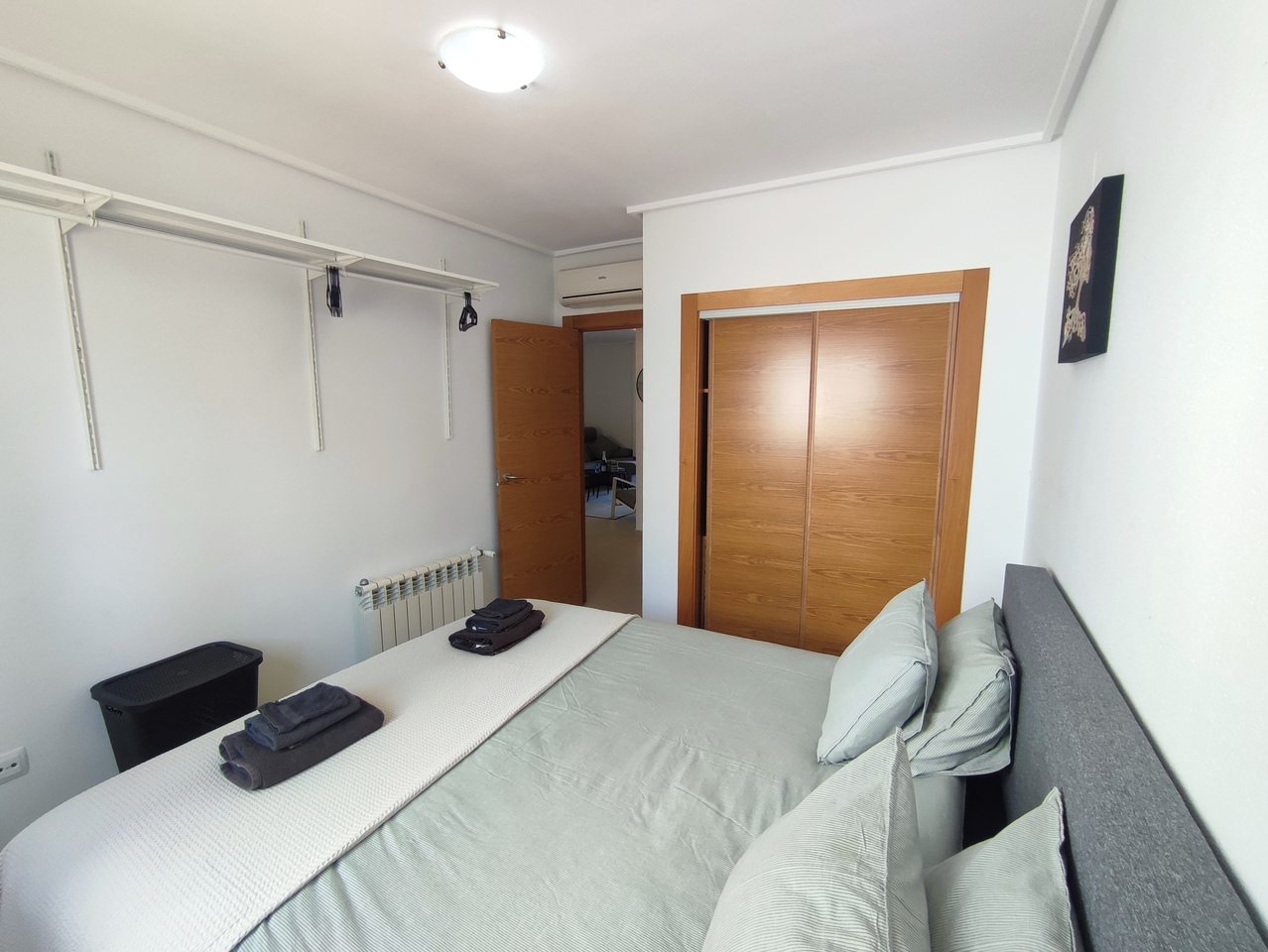 Master bedroom in apartment for sale in Hacienda Riquelme Golf Resort