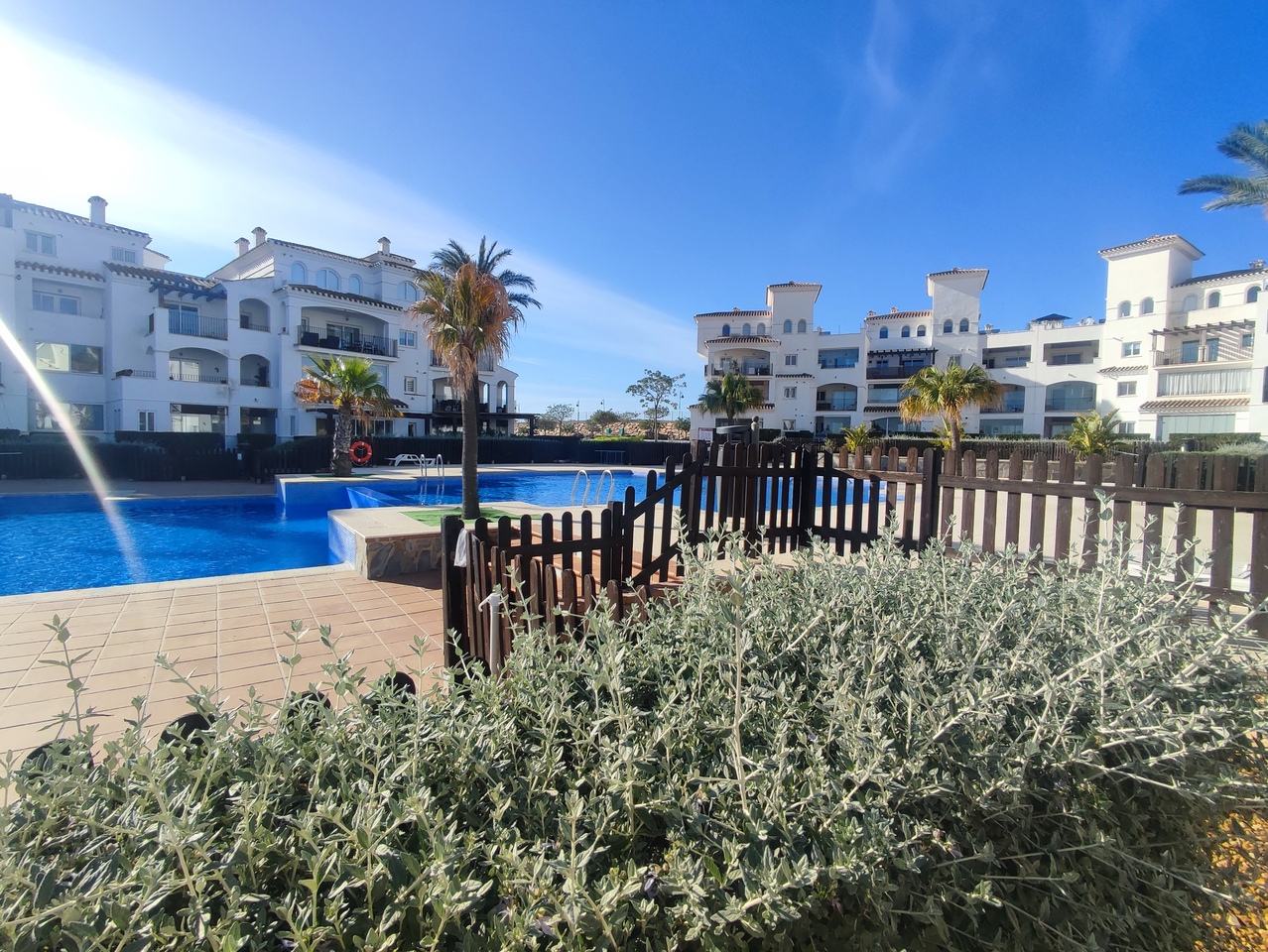 Terrace in apartment for sale in Hacienda Riquelme Golf Resort