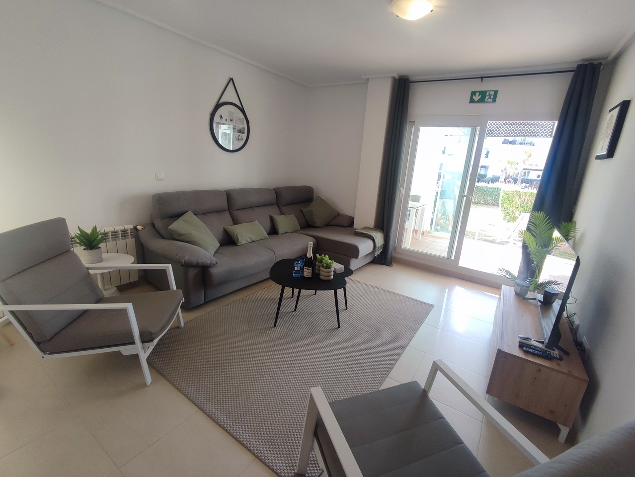 Terrace in apartment for sale in Hacienda Riquelme Golf Resort