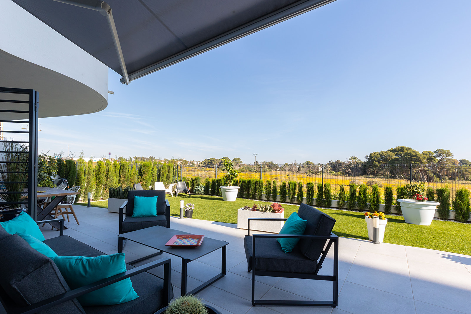 Garden in apartment for sale in Torrevieja