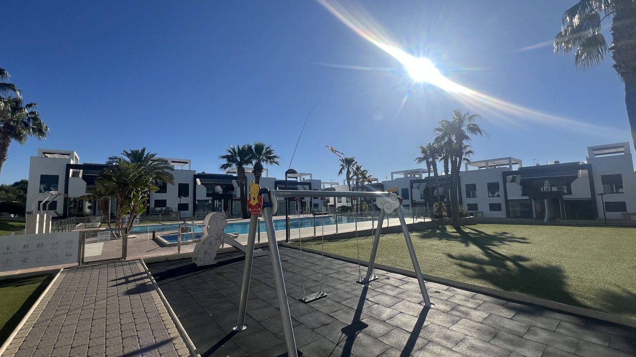 Pool area in apartment for sale in La Zenia