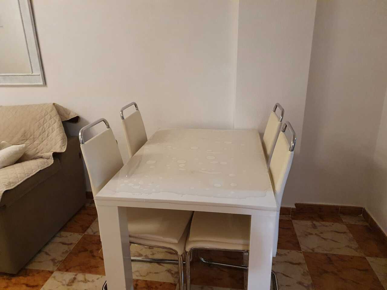 Dining area in apartment for sale in Cabo Roig