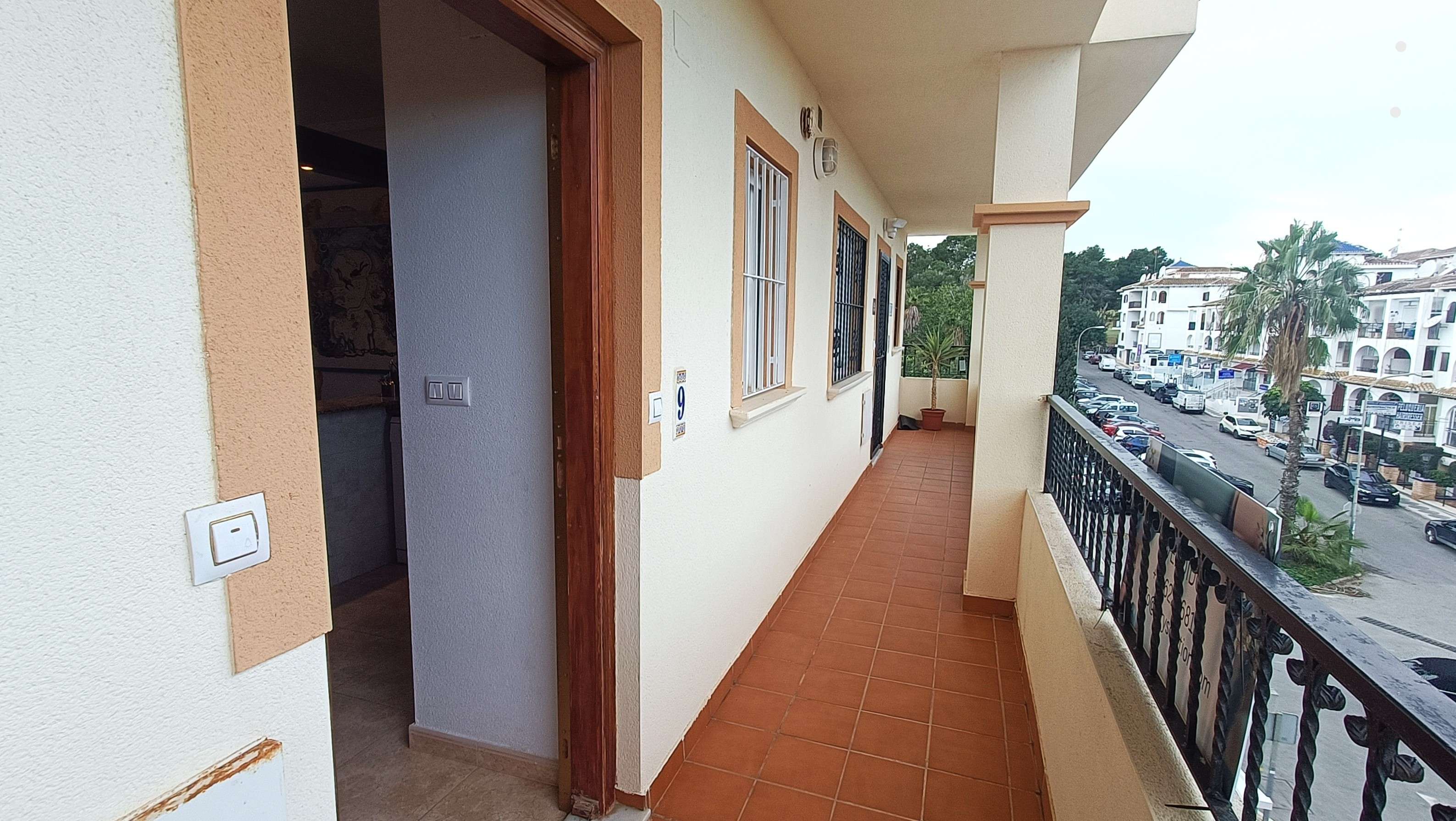 Pool area in apartment for sale in Villamartin