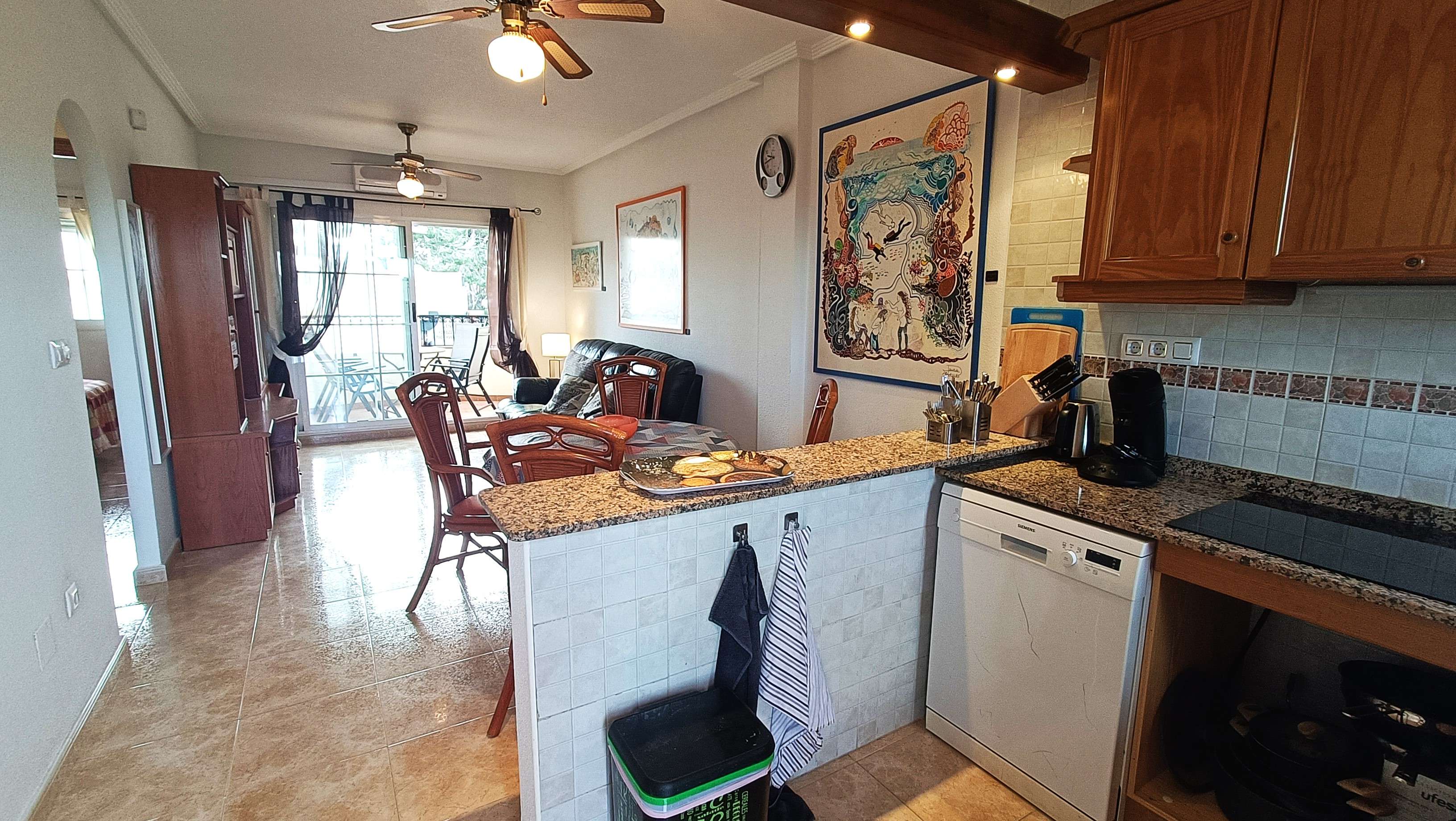 Pool area in apartment for sale in Villamartin