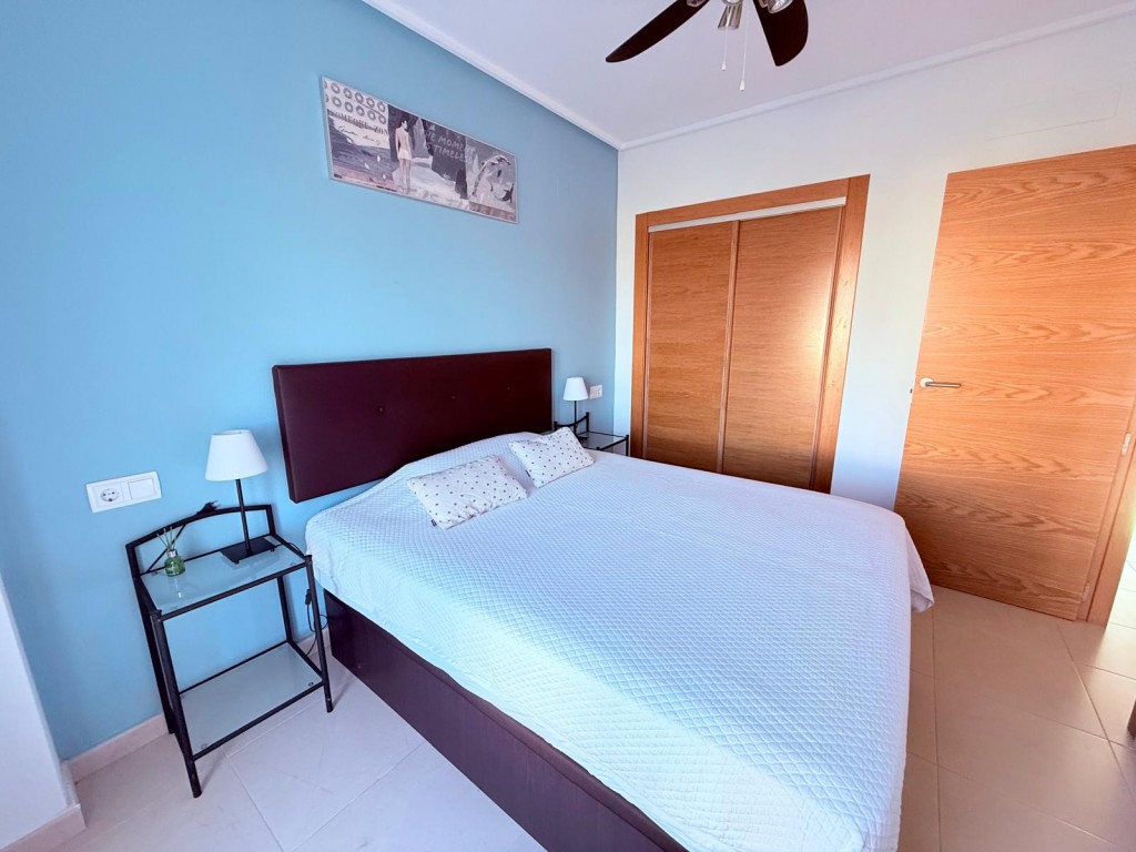 Garden in apartment for sale in Hacienda Riquelme Golf Resort