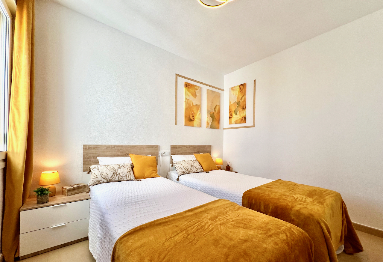 Master bedroom in apartment for sale in Las Terrazas de la Torre Golf Resort