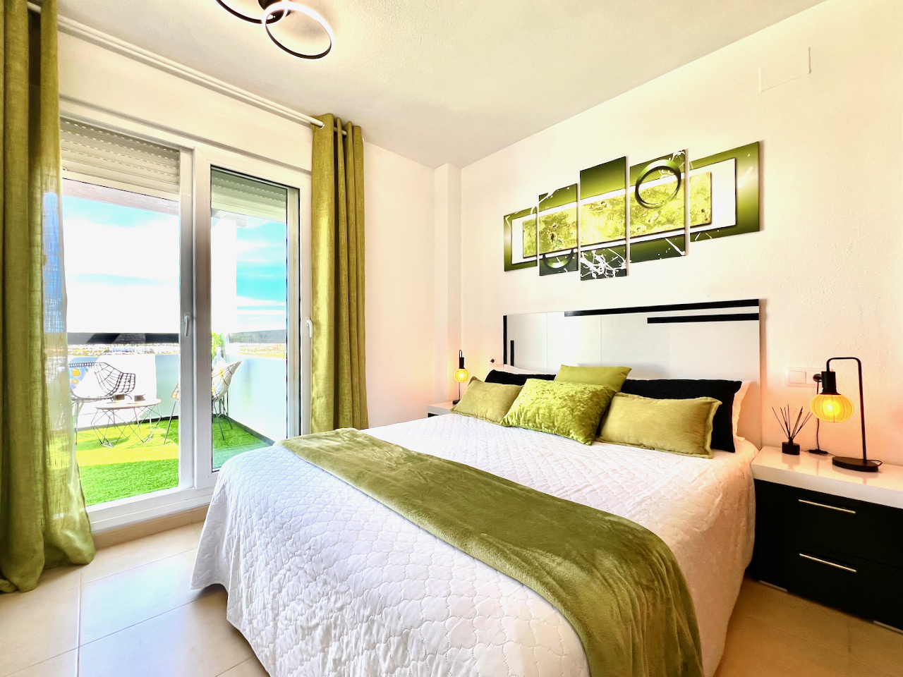 Master bedroom in apartment for sale in Las Terrazas de la Torre Golf Resort
