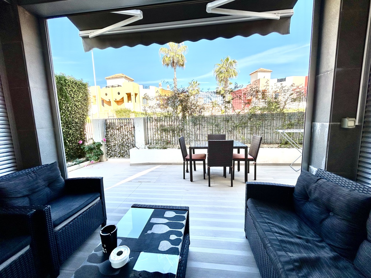 Terrace in apartment for sale in Punta Prima