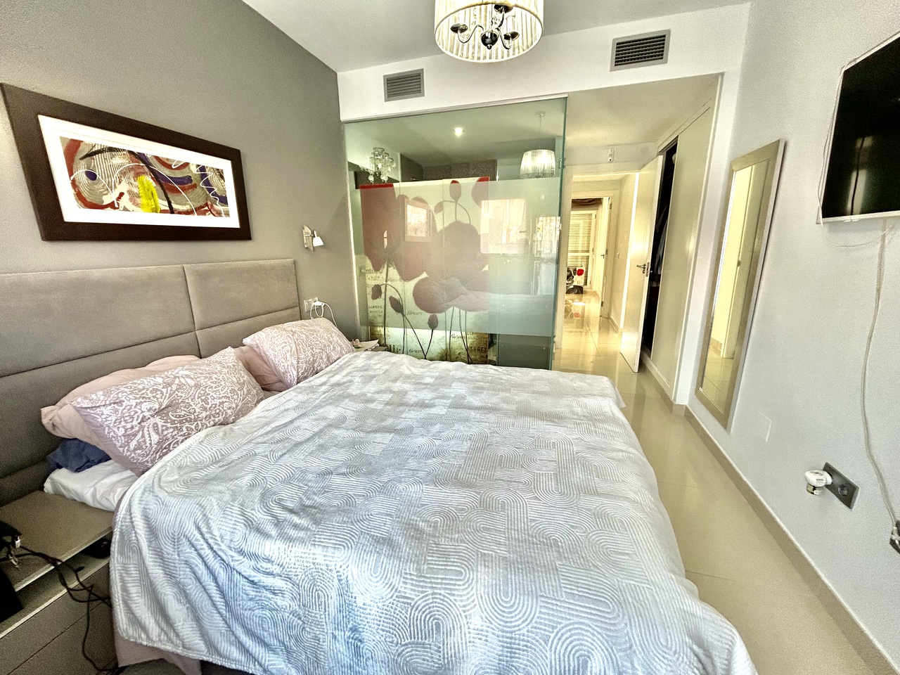 Living room in apartment for sale in Punta Prima