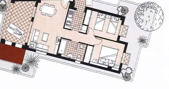Pool area in apartment for sale in Hacienda Riquelme Golf Resort
