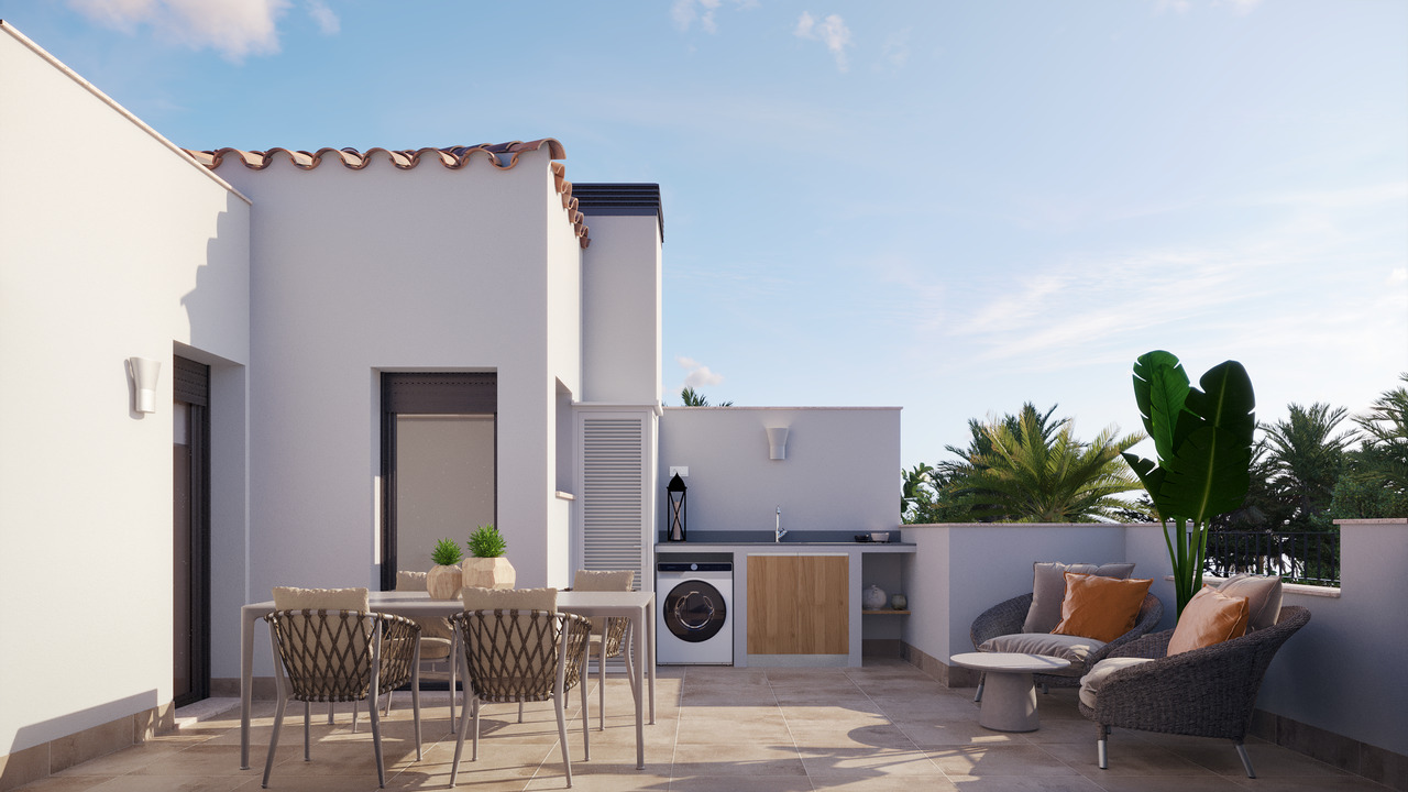 Exterior view in terraced for sale in Santa Rosalia Resort