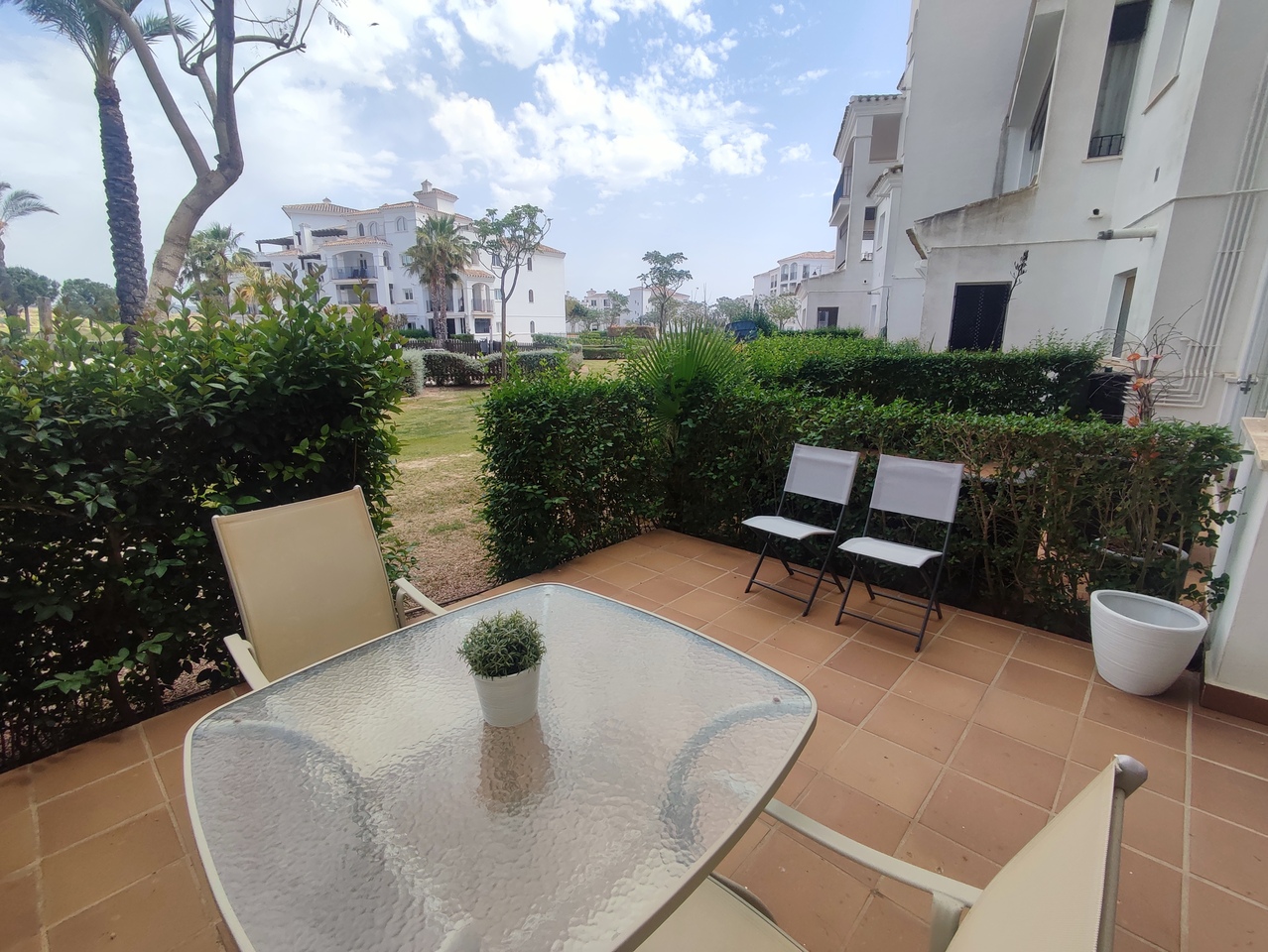 Dining area in apartment for sale in Hacienda Riquelme Golf Resort