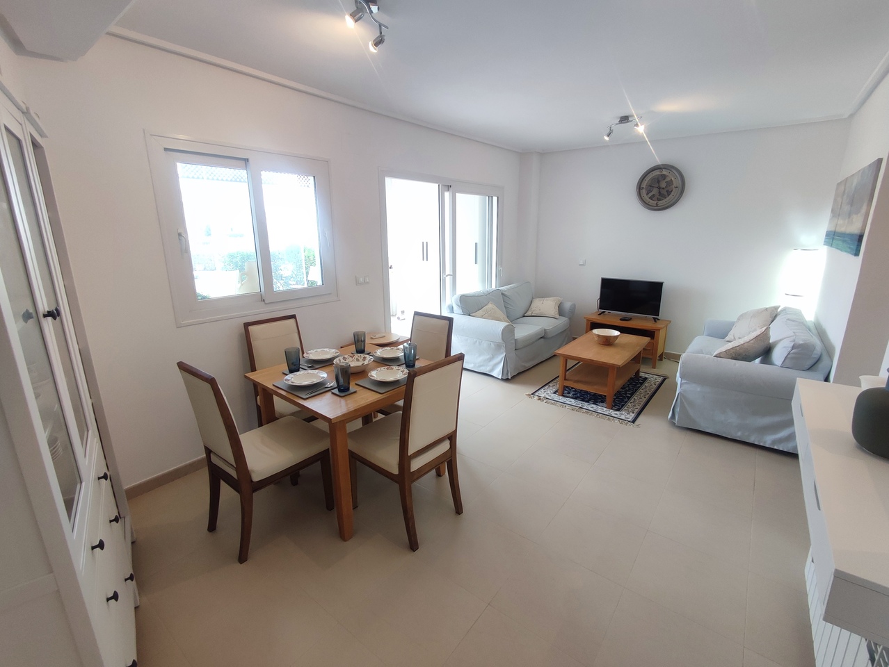 Pool area in apartment for sale in Hacienda Riquelme Golf Resort