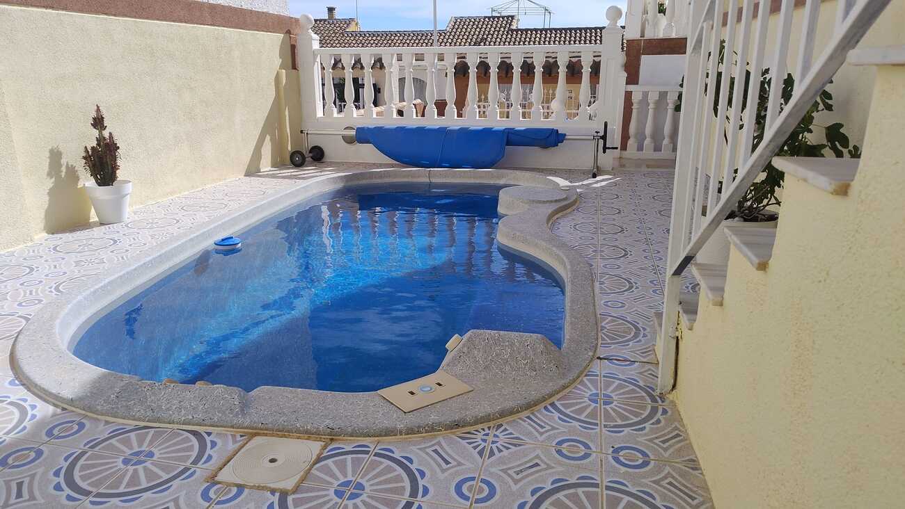 Master bedroom in villa for sale in Camposol