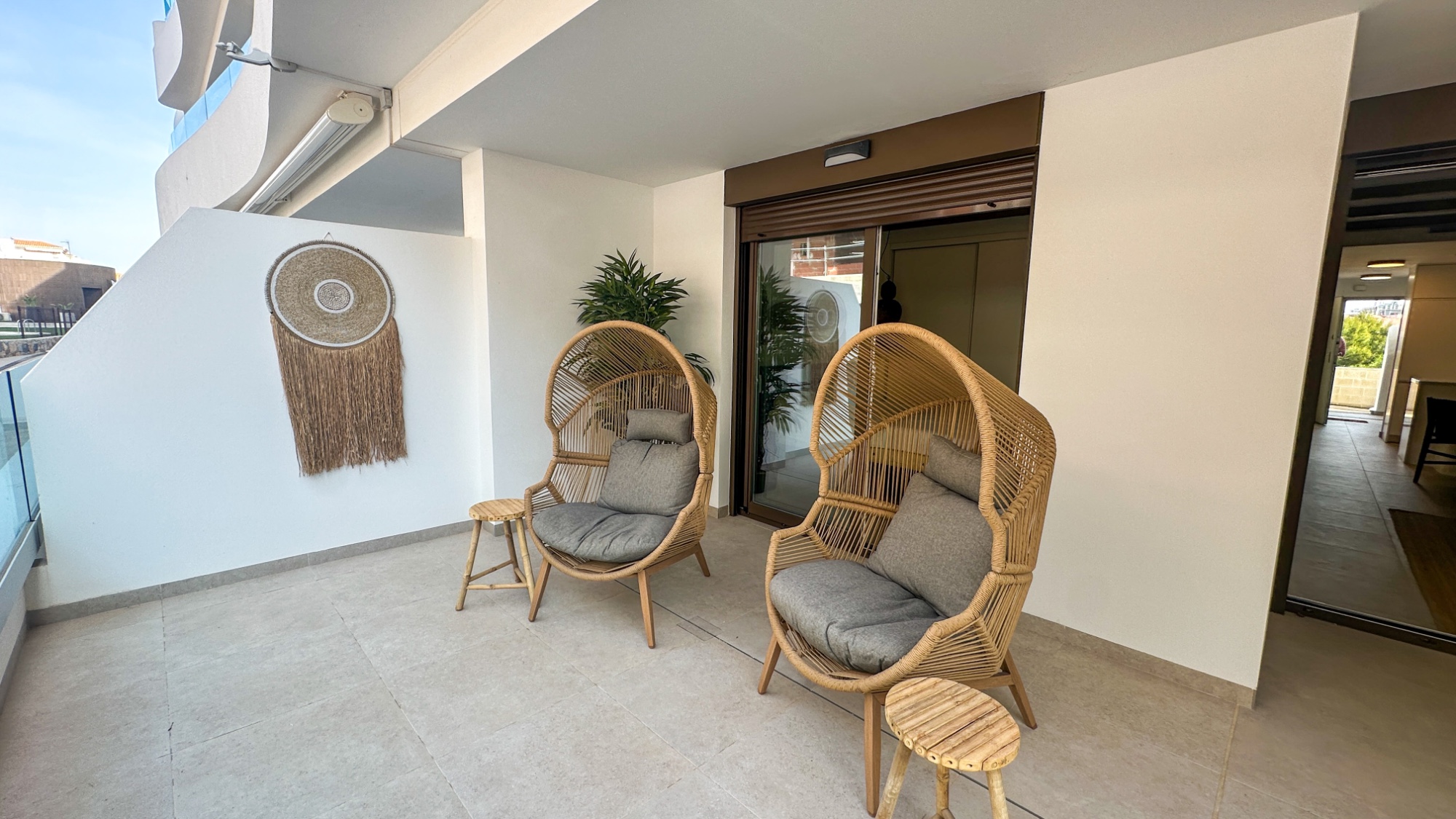Pool area in apartment for sale in Orihuela Costa