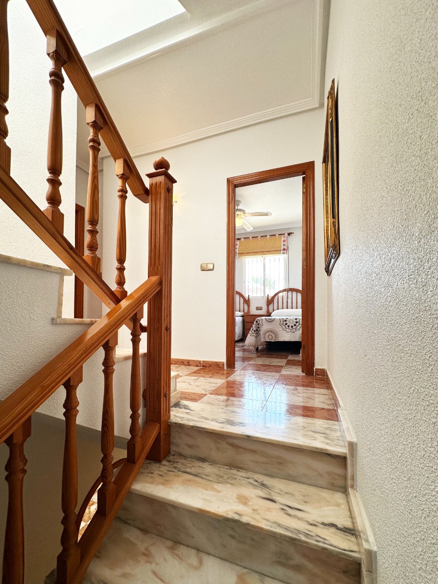 Pool area in terraced for sale in Orihuela Costa