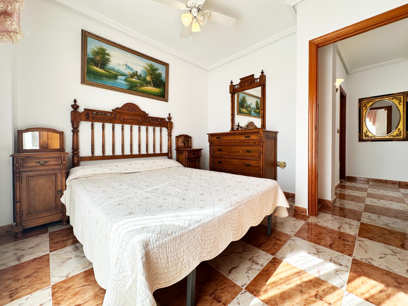 Master bedroom in terraced for sale in Orihuela Costa