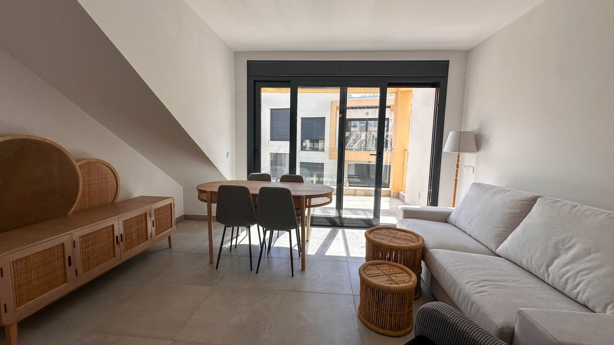 Pool area in apartment for sale in Orihuela Costa