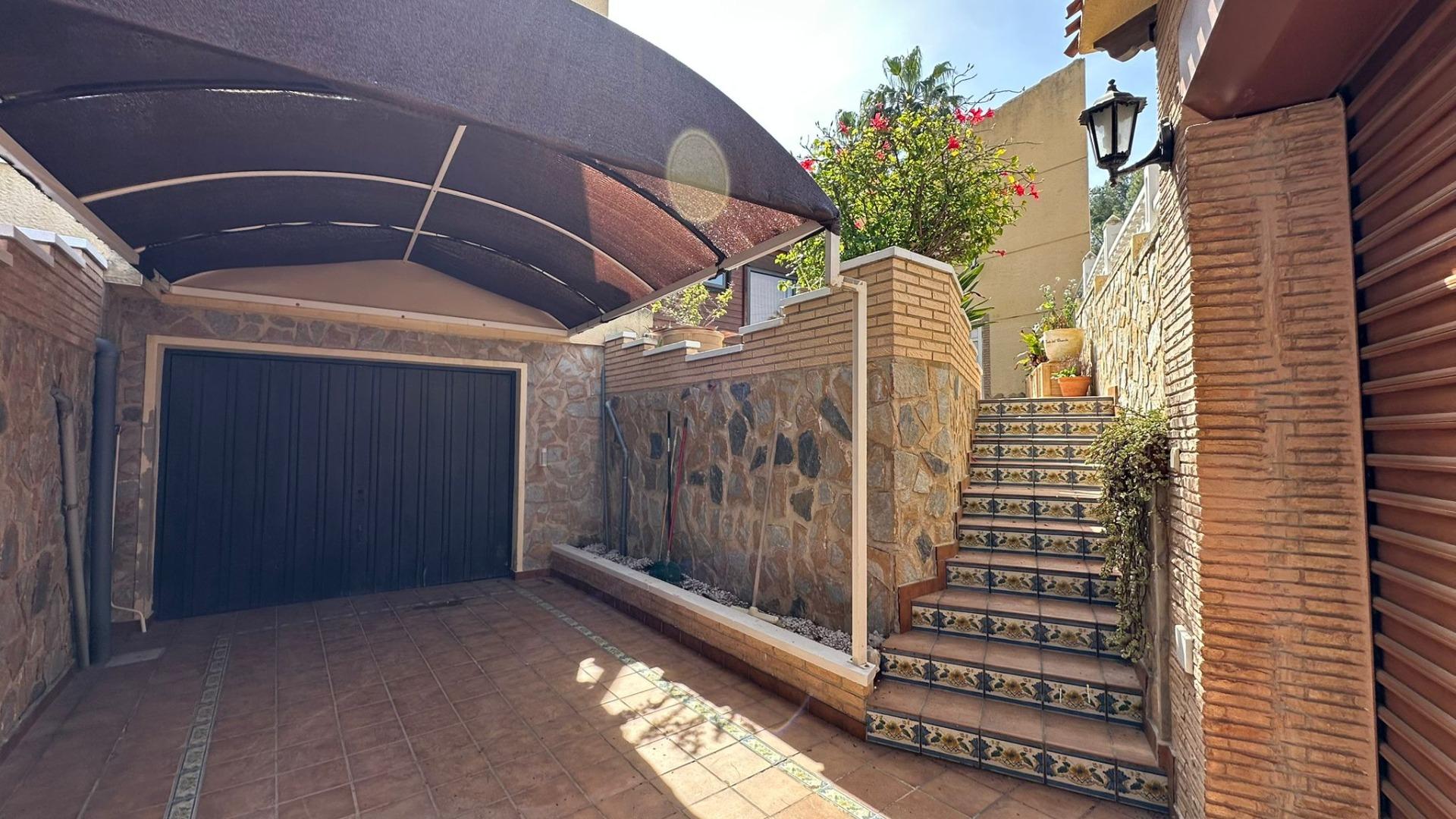 Pool area in villa for sale in Torrevieja