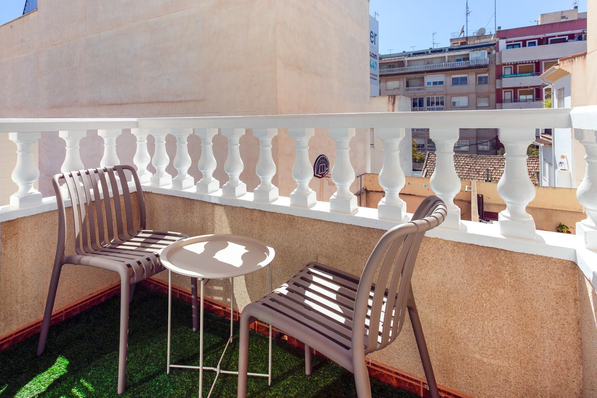 Pool area in apartment for sale in Torrevieja