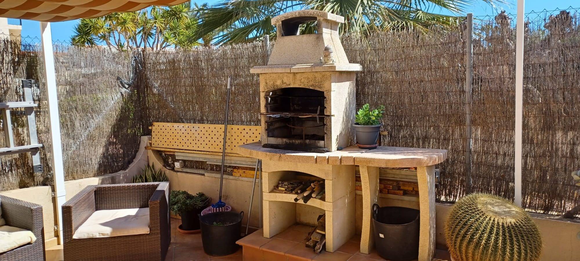 Terrace in bungalow for sale in Orihuela Costa