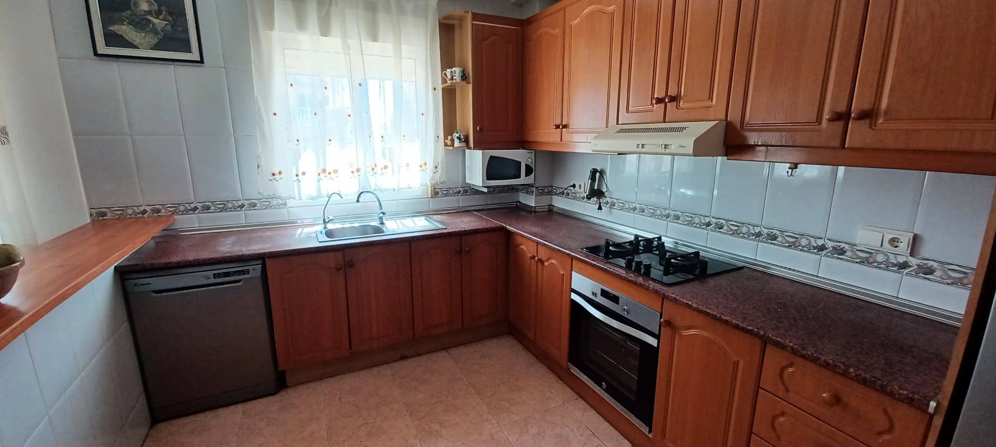 Pool area in bungalow for sale in Orihuela Costa