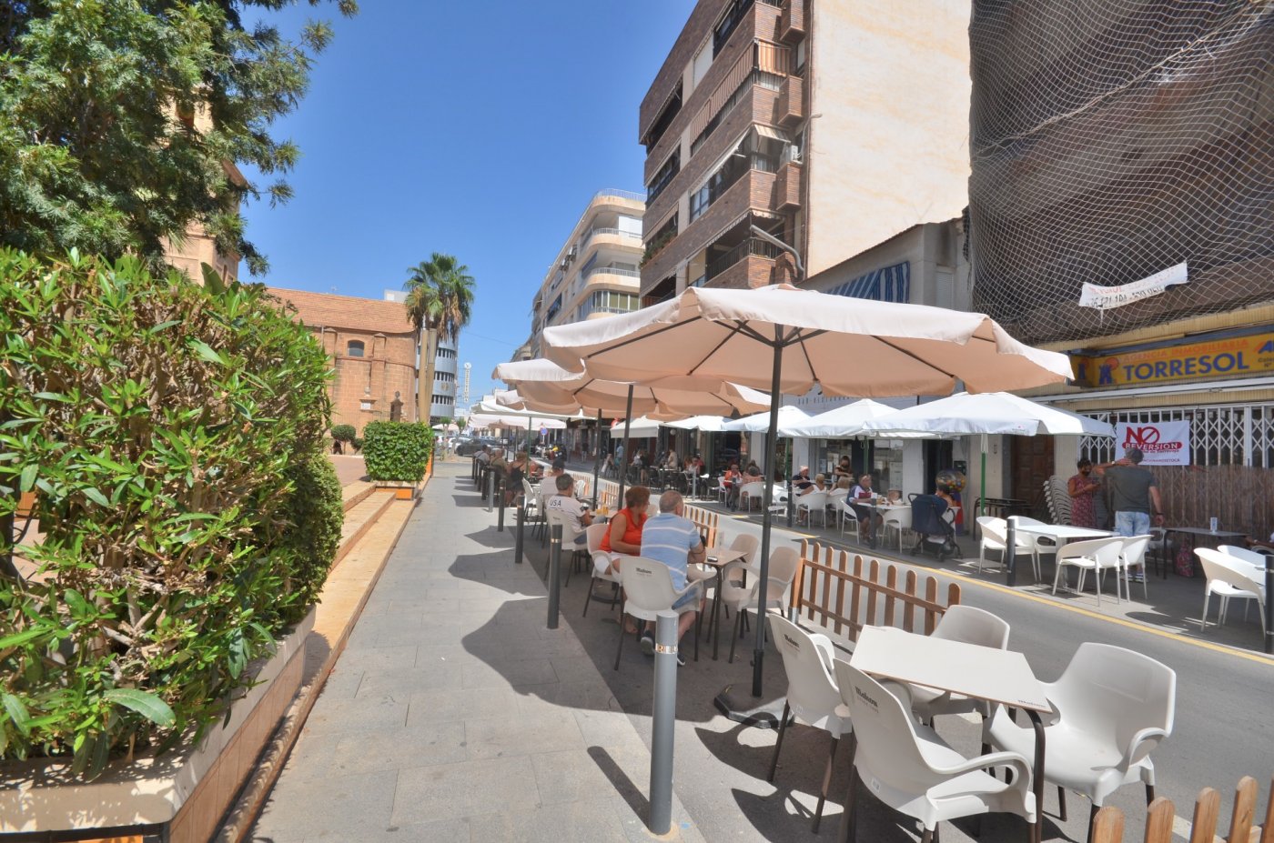 Garden in apartment for sale in Torrevieja