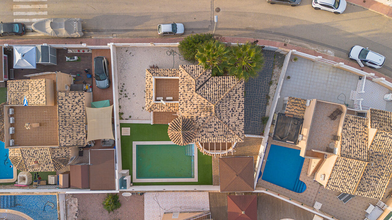 Pool area in villa for sale in Ciudad Quesada