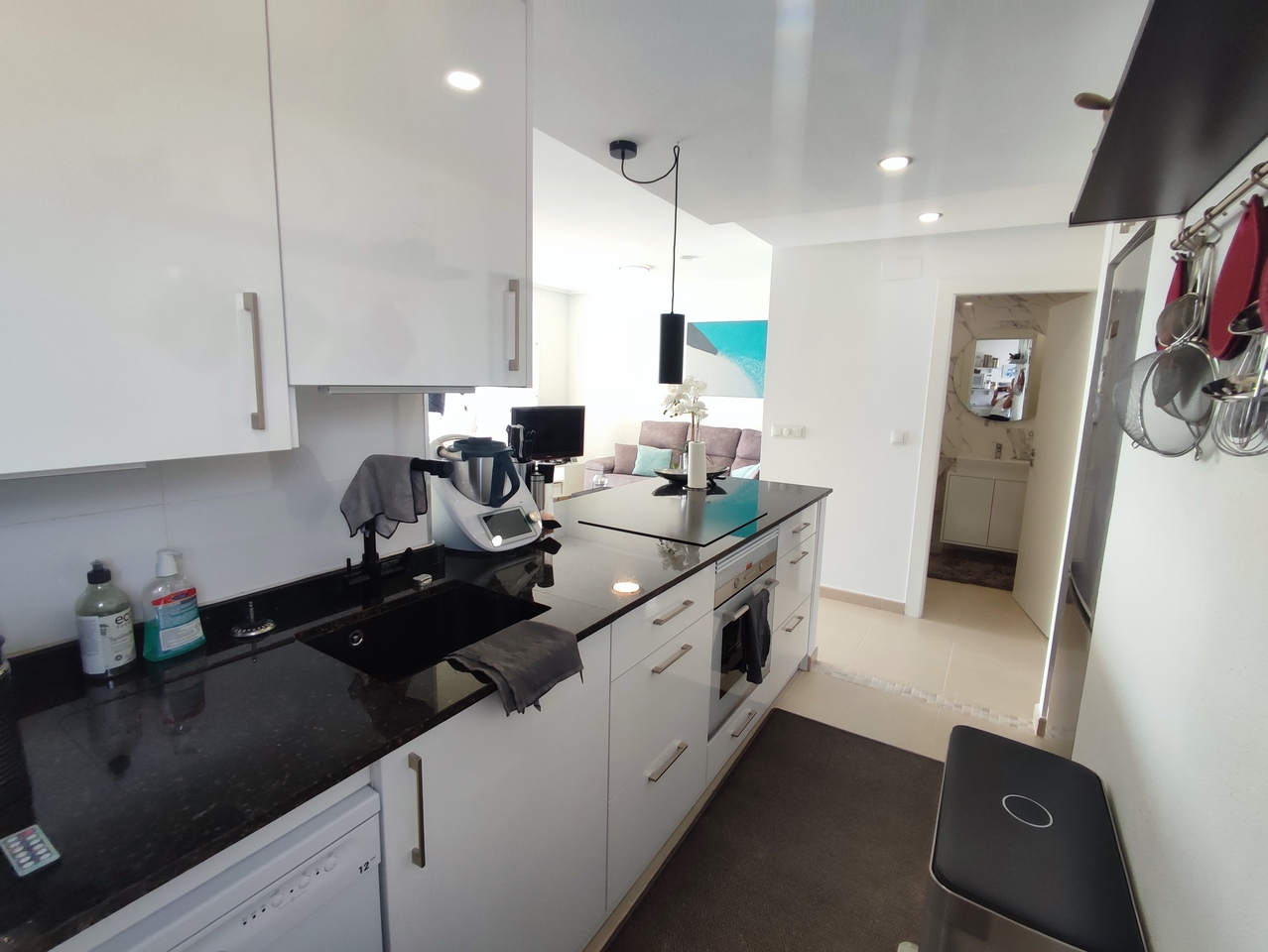 Living room in apartment for sale in Hacienda Riquelme Golf Resort