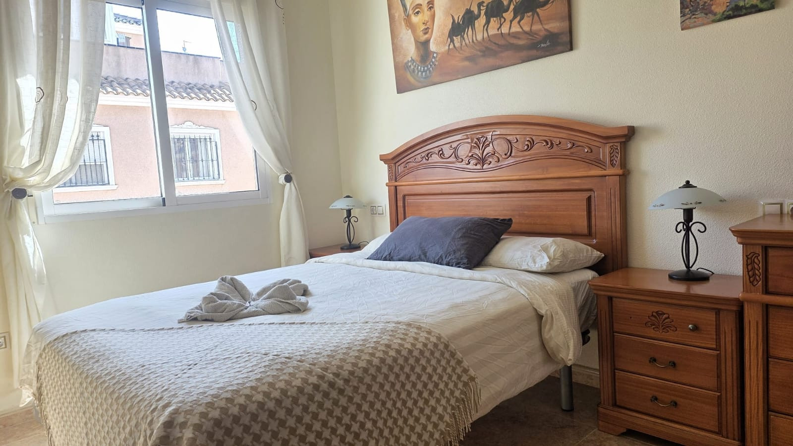Pool area in villa for sale in Orihuela Costa