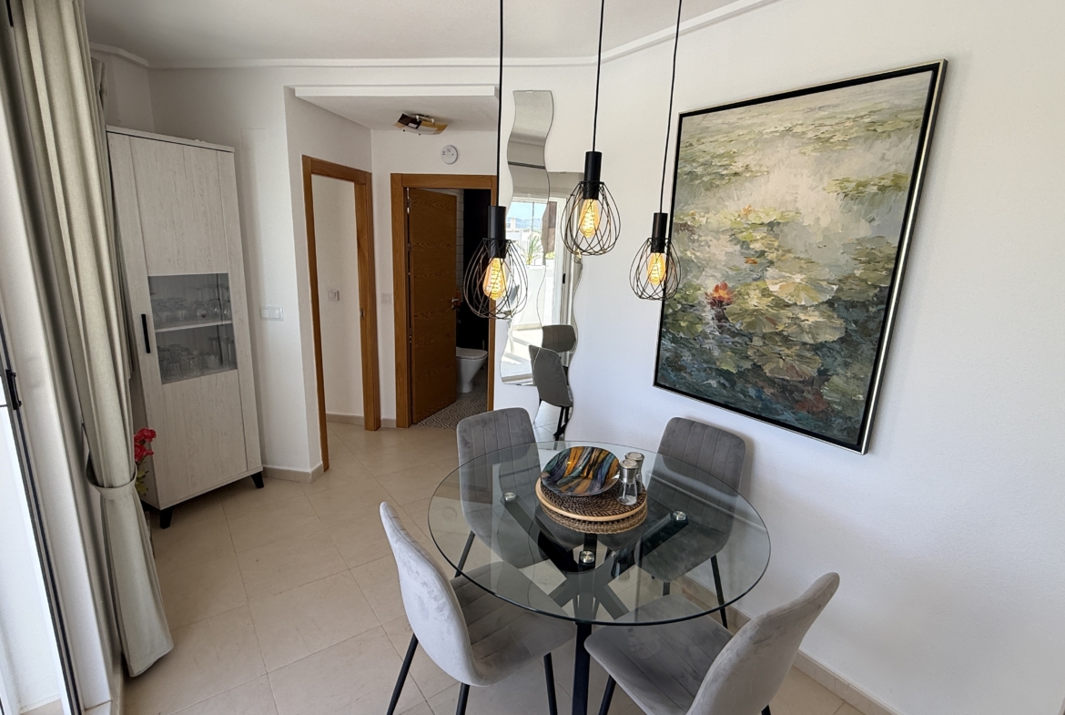Terrace in apartment for sale in Hacienda Riquelme Golf Resort