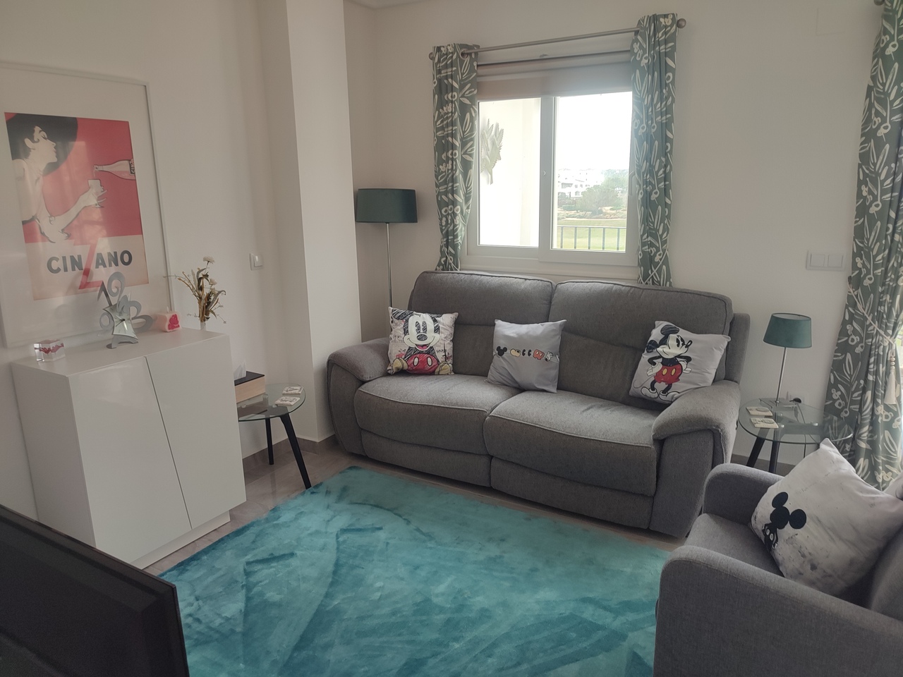Living room in apartment for sale in Hacienda Riquelme Golf Resort