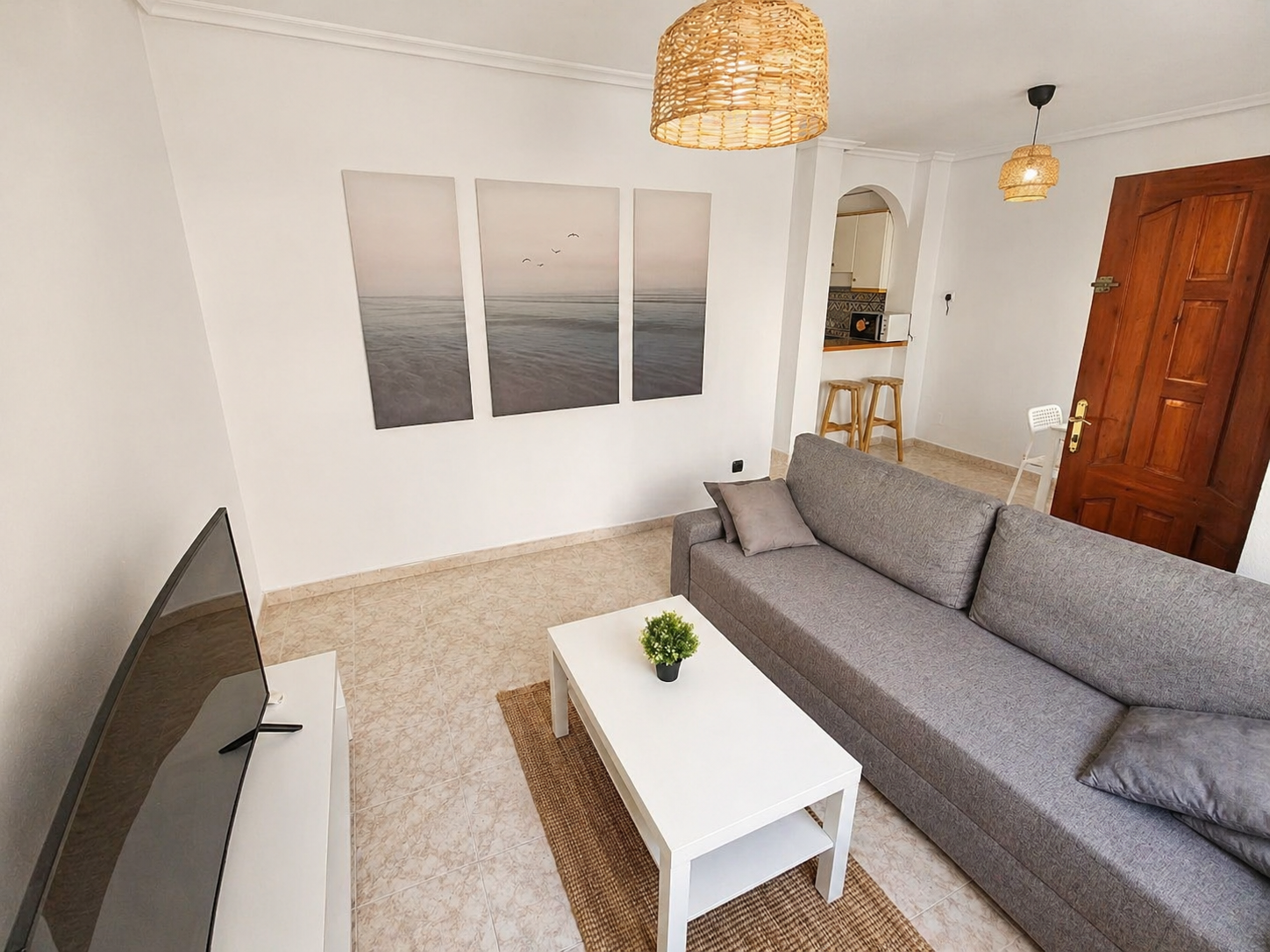 Pool area in apartment for sale in Orihuela Costa