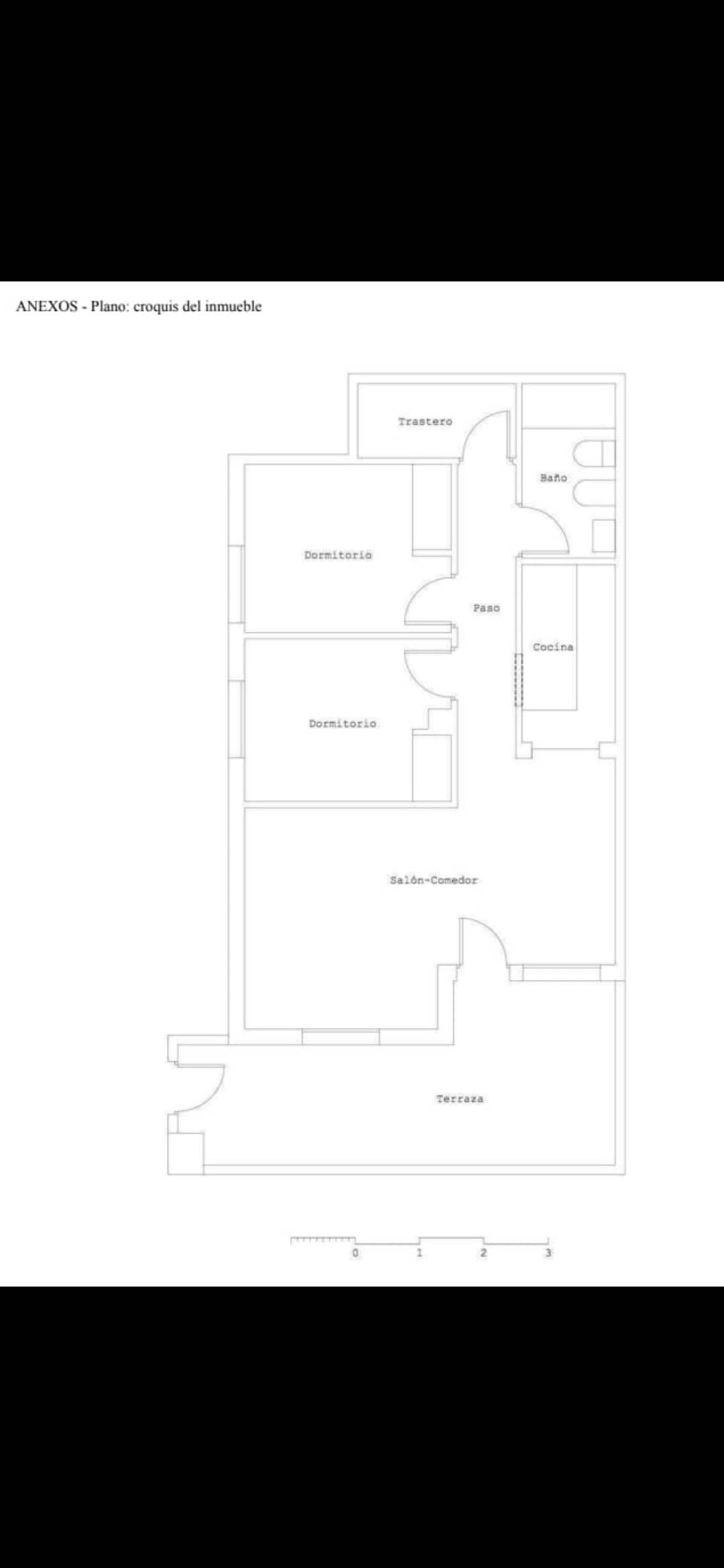 Master bedroom in bungalow for sale in Orihuela Costa