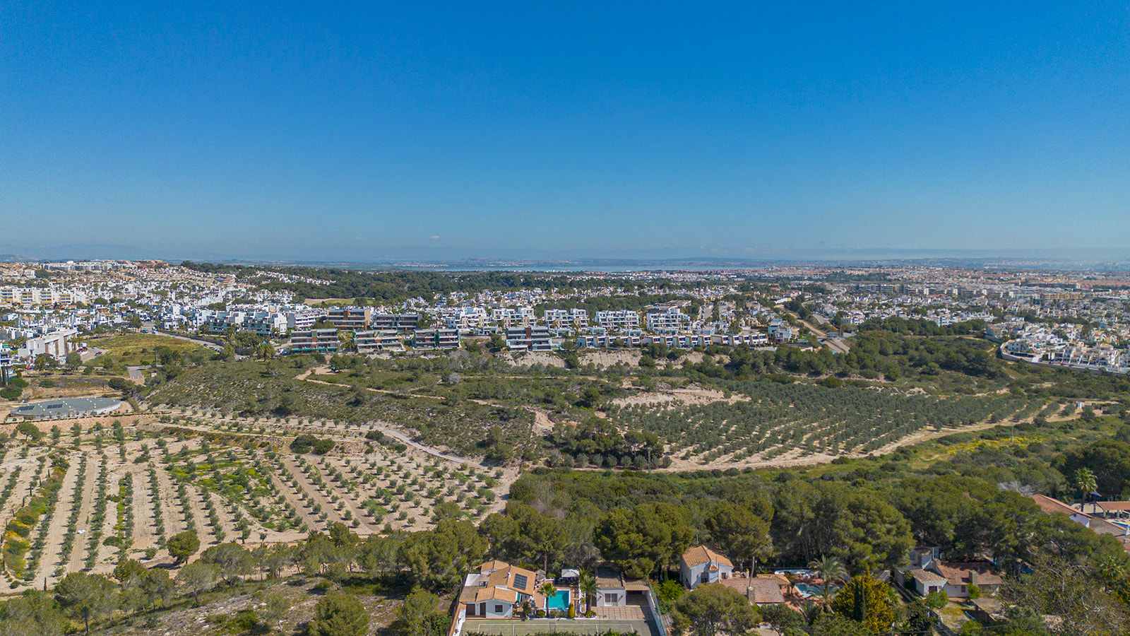 Pool area in villa for sale in Orihuela