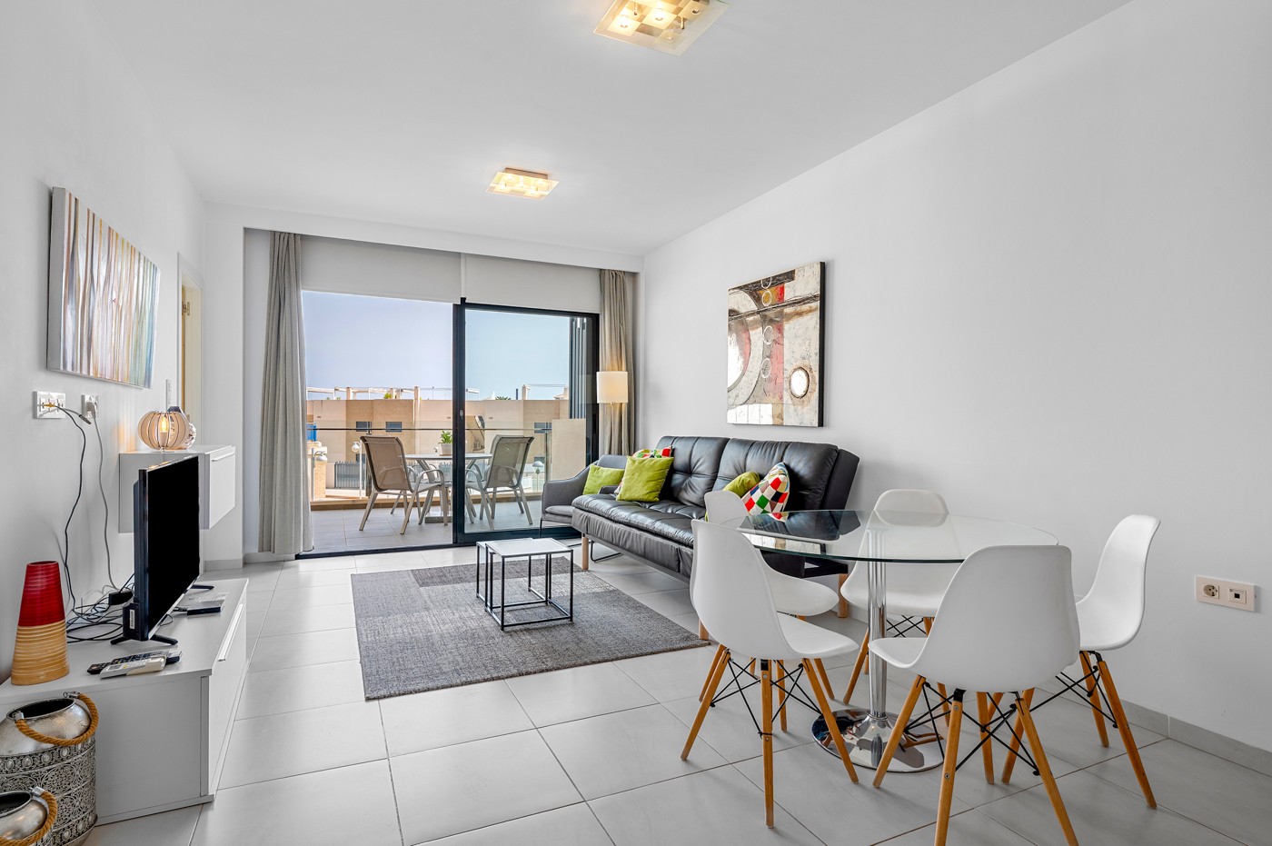 Pool area in apartment for sale in Orihuela Costa