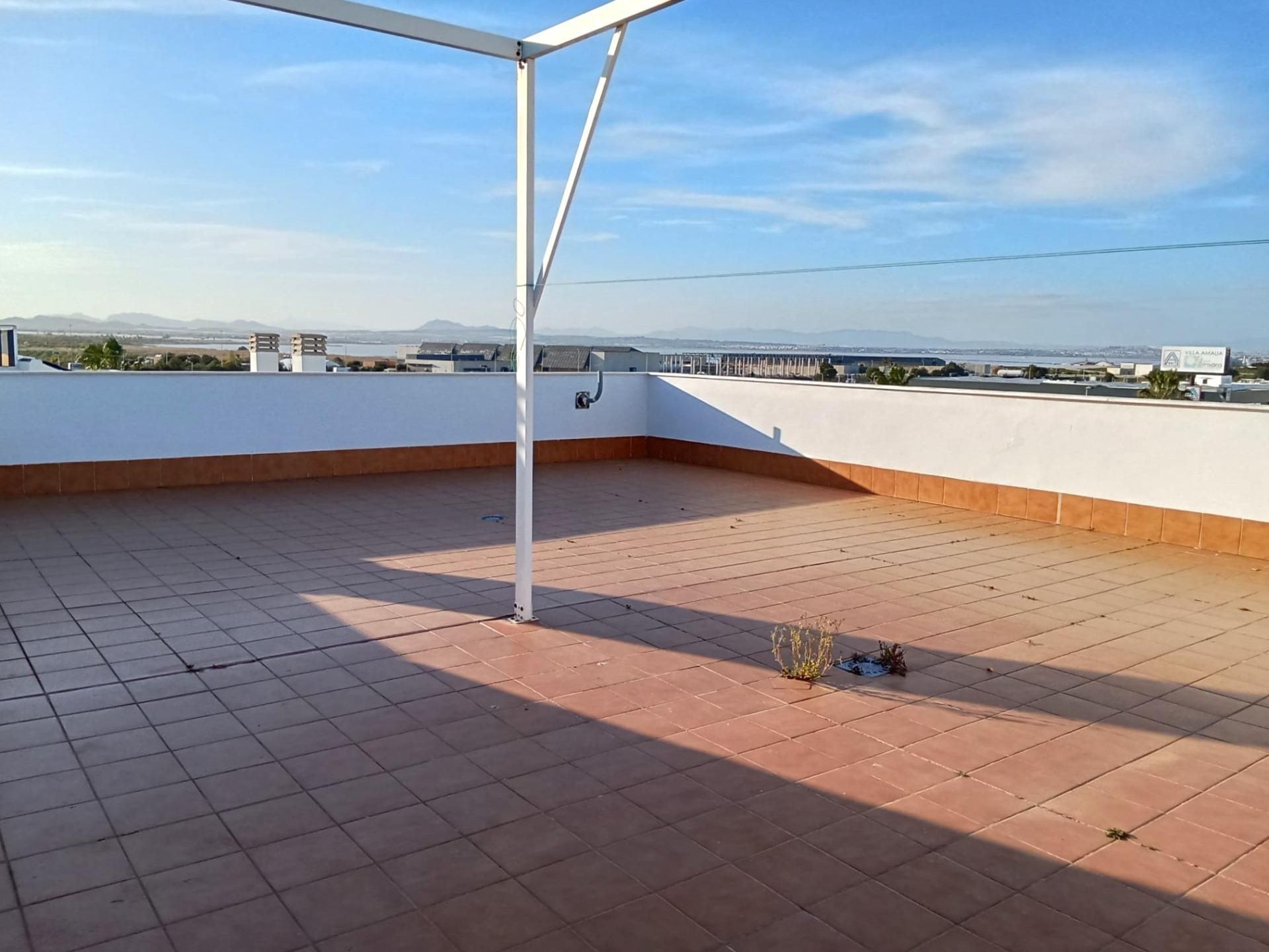 Pool area in penthouse for sale in Torrevieja