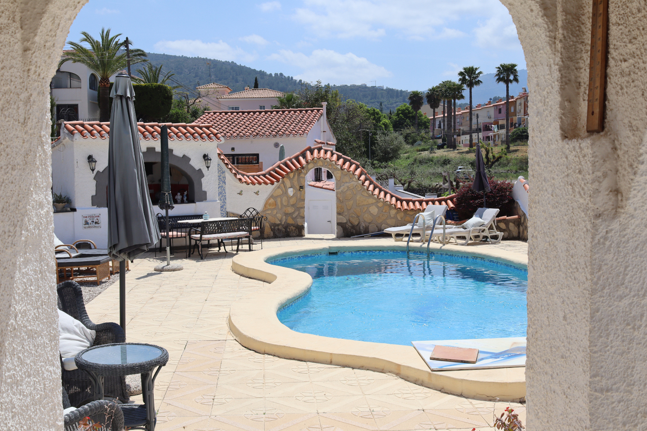 Pool area in villa for sale in Orba