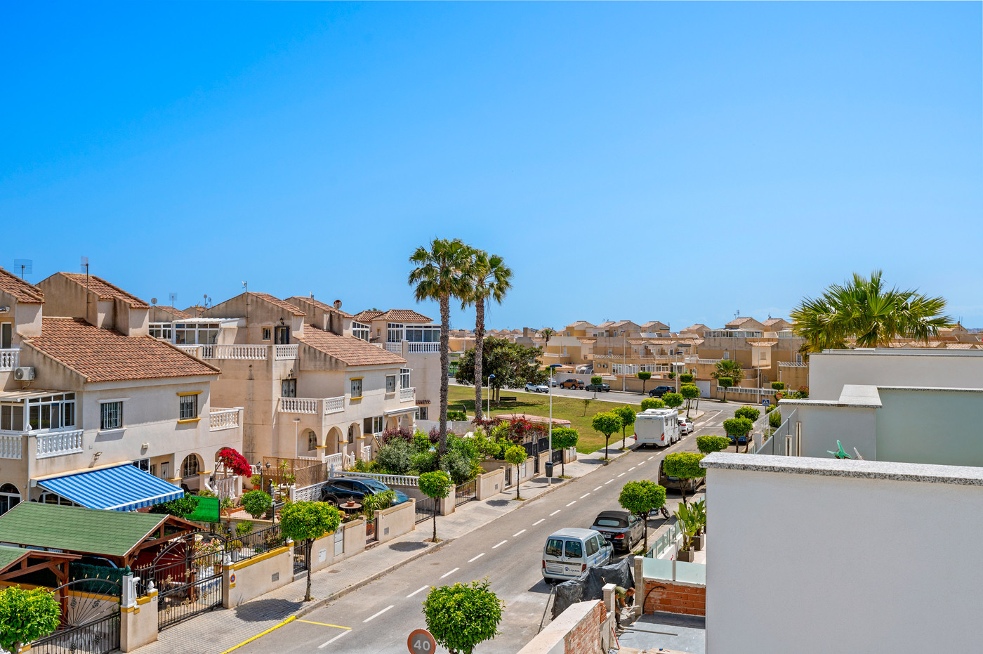 Pool area in villa for sale in Torrevieja
