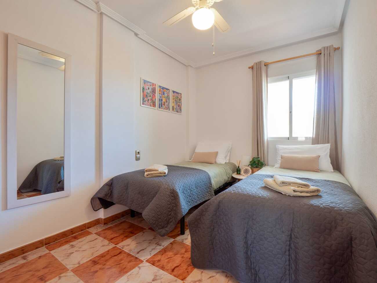 Living room in penthouse for sale in Villamartin