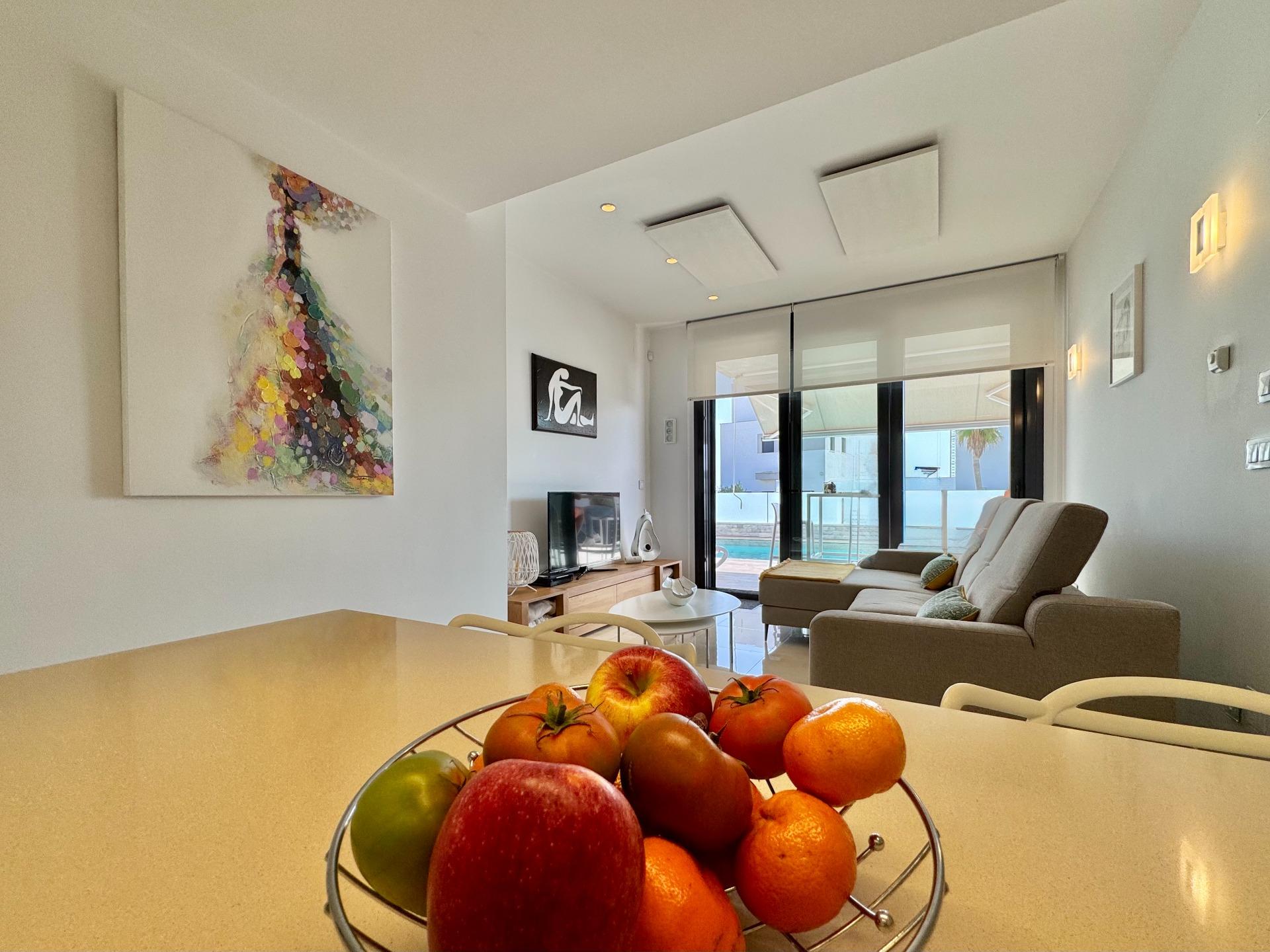 Master bedroom in villa for sale in San Miguel de Salinas