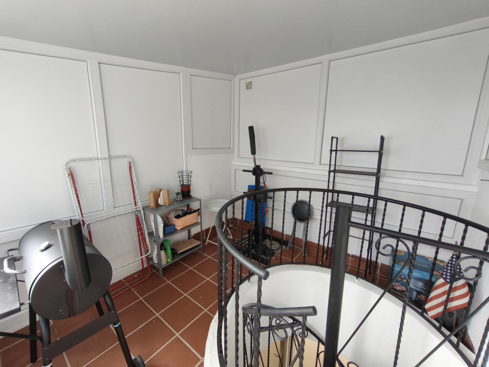 Pool area in bungalow for sale in Torrevieja