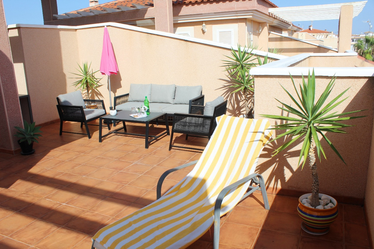 Bedroom in penthouse for sale in Orihuela Costa