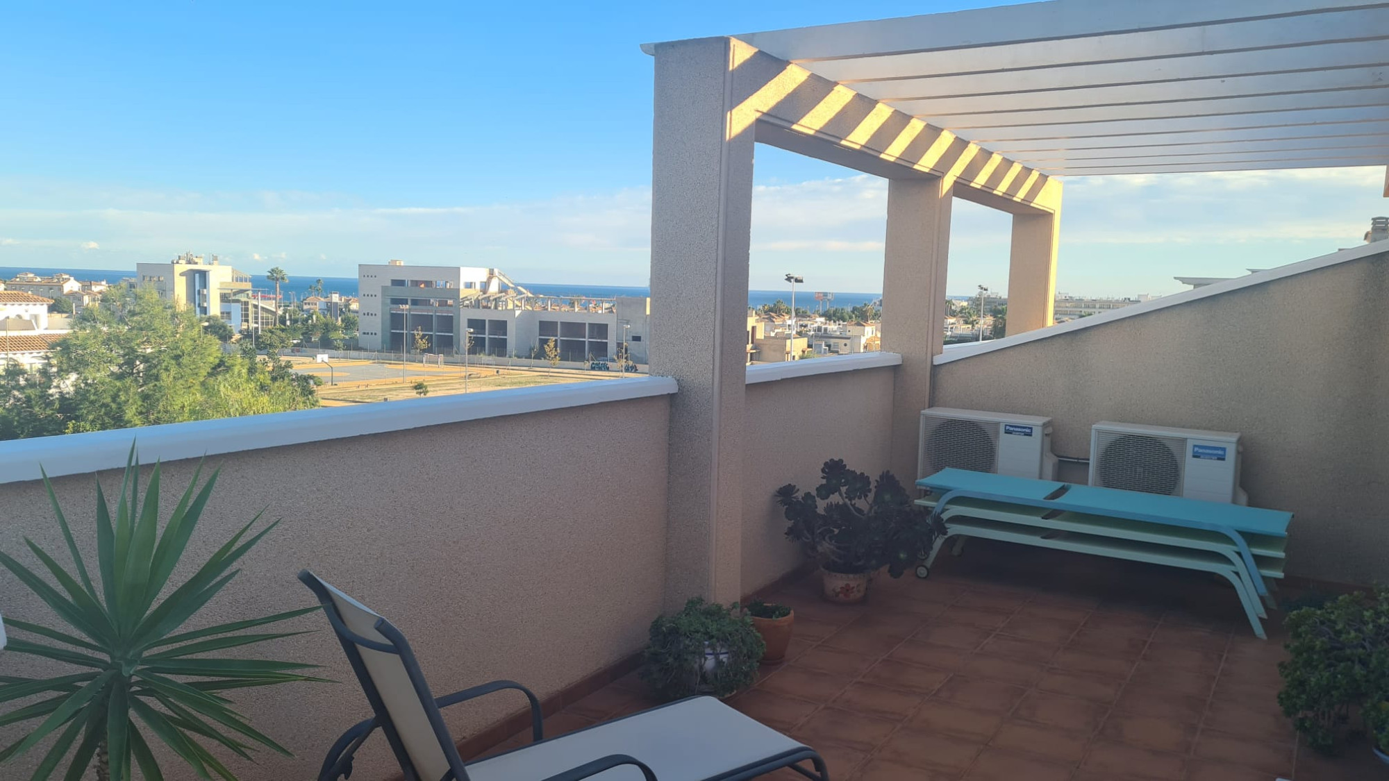Living room in penthouse for sale in Orihuela Costa