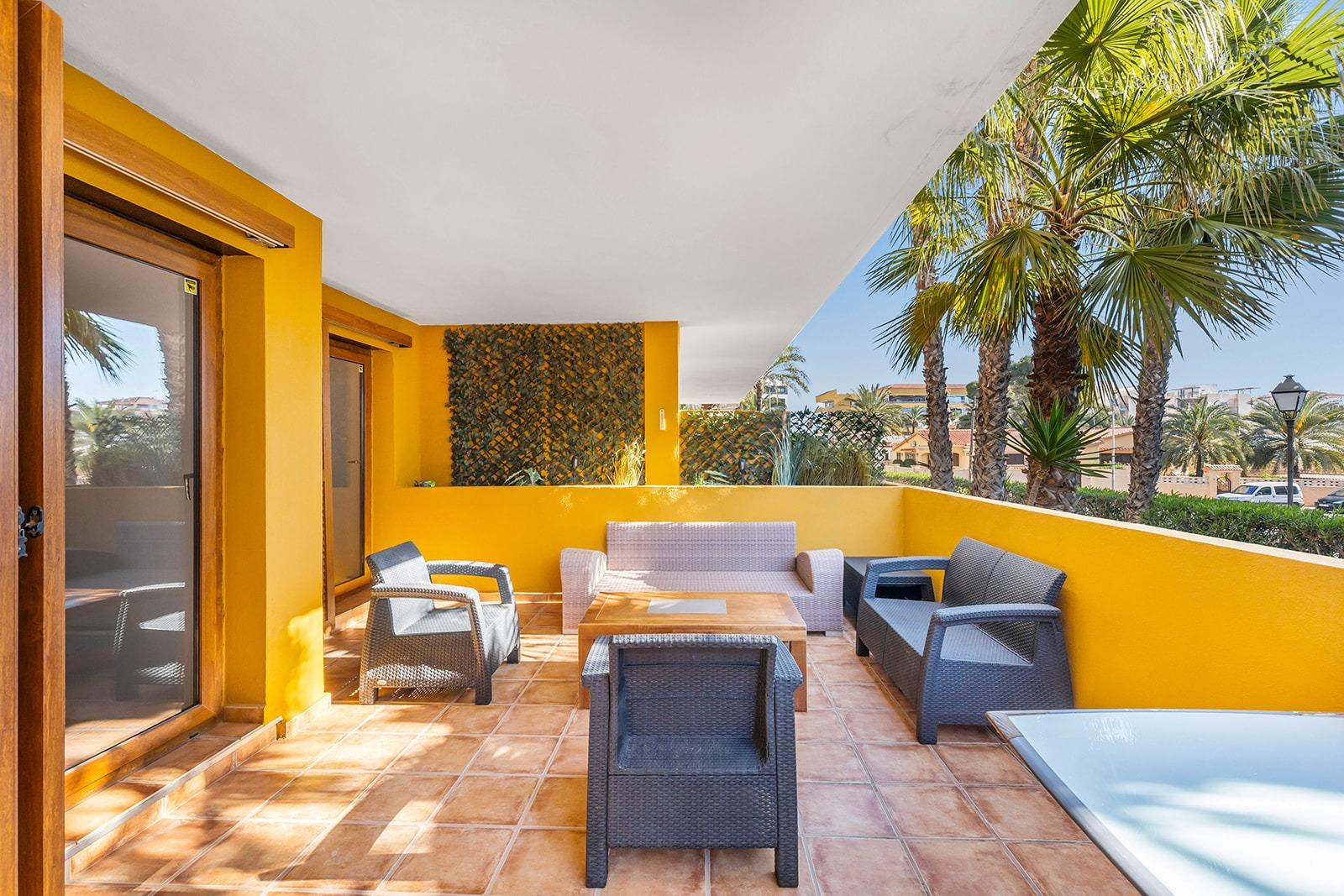 Pool area in apartment for sale in Torrevieja