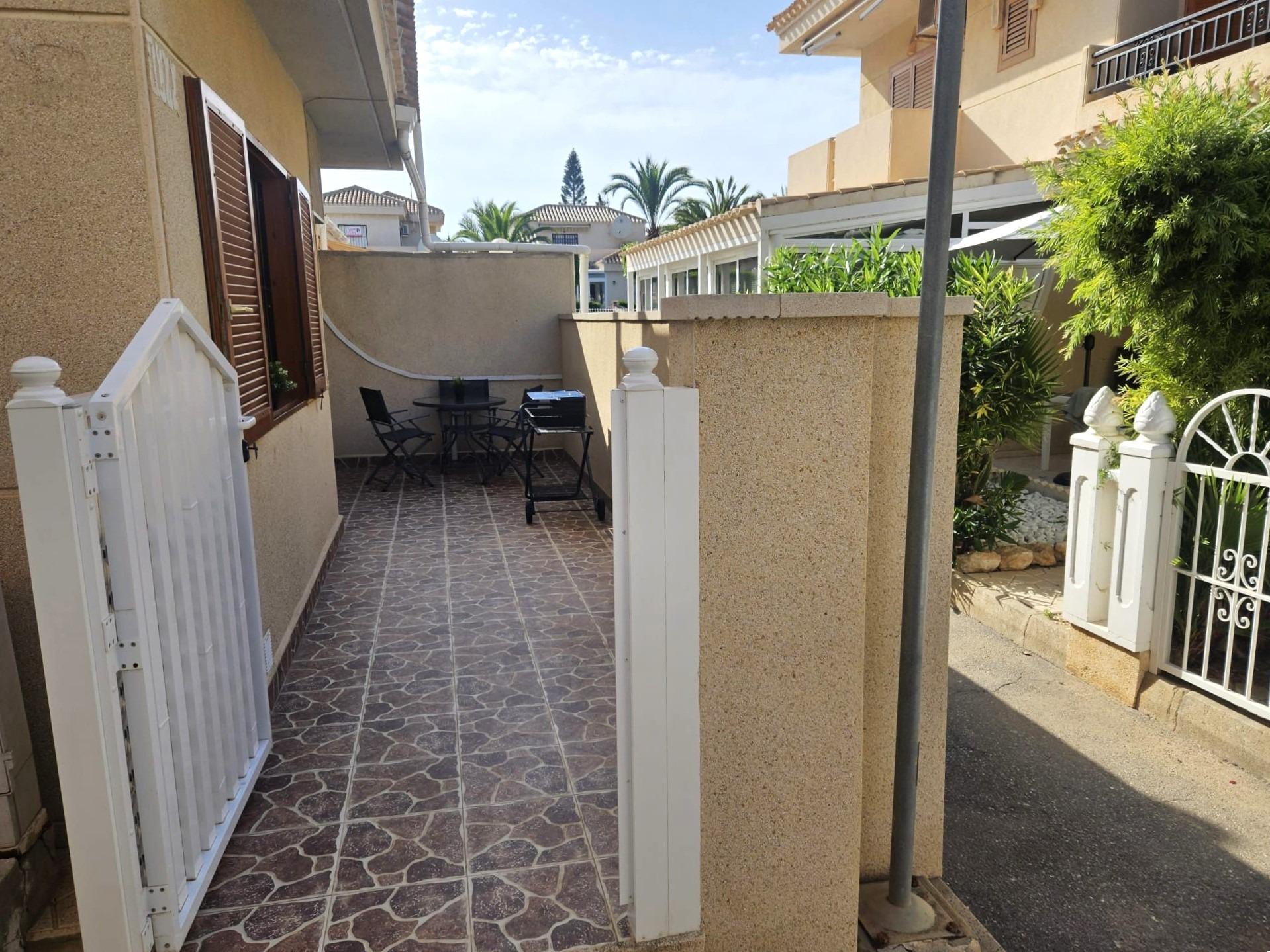 Terrace in bungalow for sale in Orihuela Costa