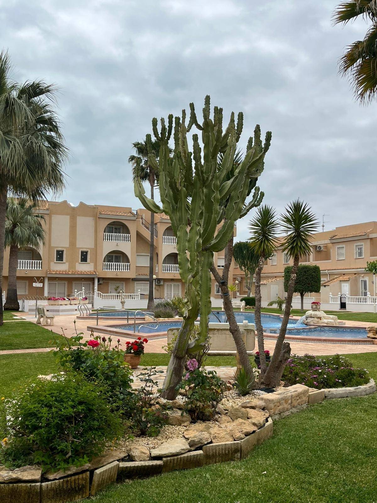 Pool area in apartment for sale in Los Alcazares