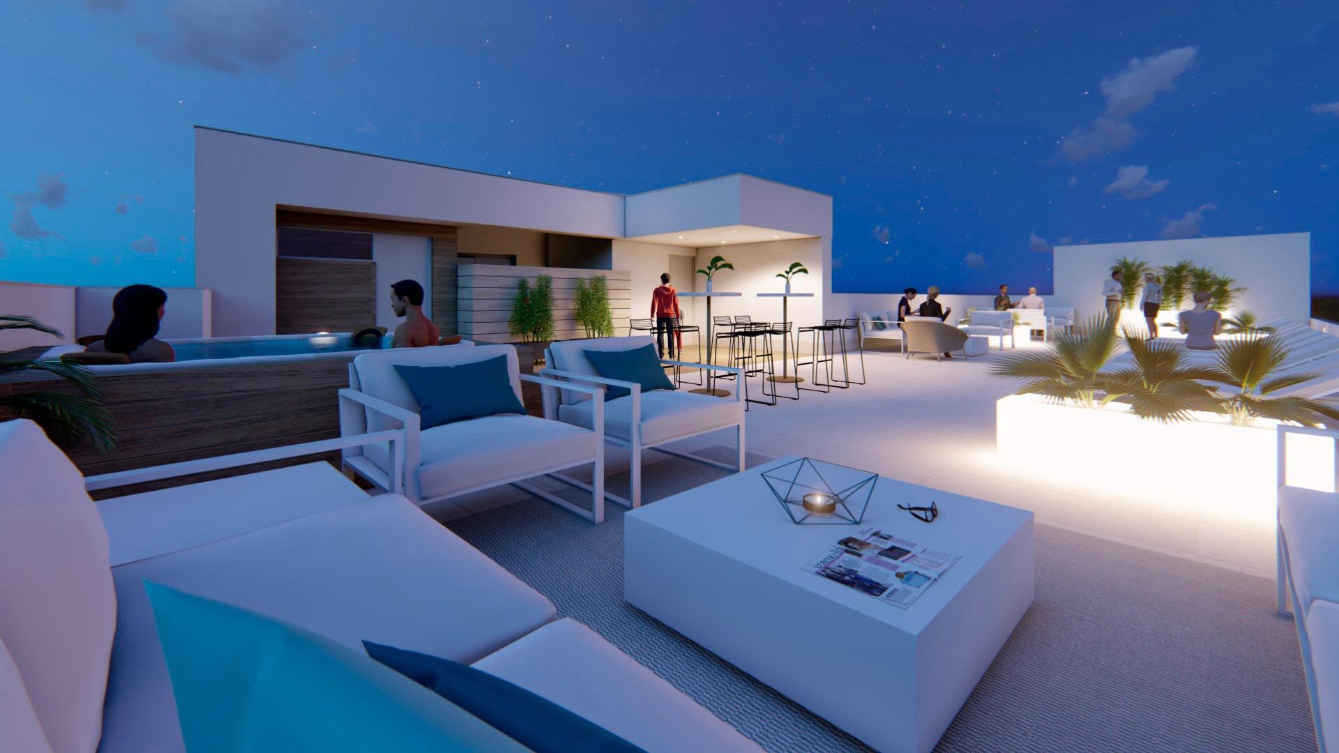 Terrace in apartment for sale in Torrevieja