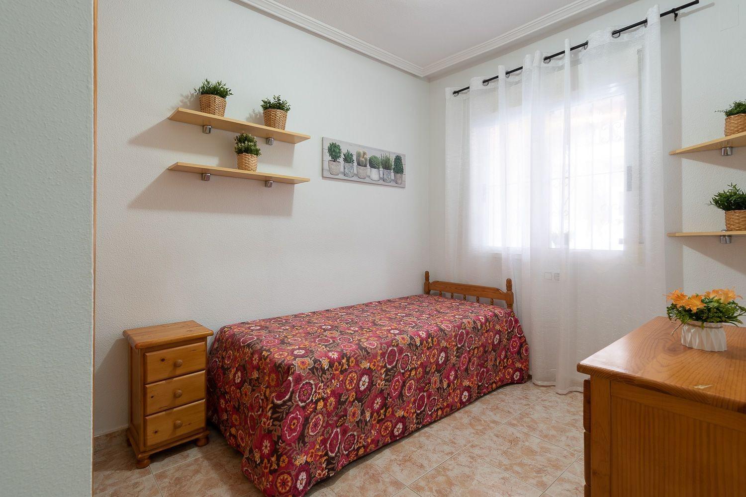 Pool area in bungalow for sale in Orihuela Costa