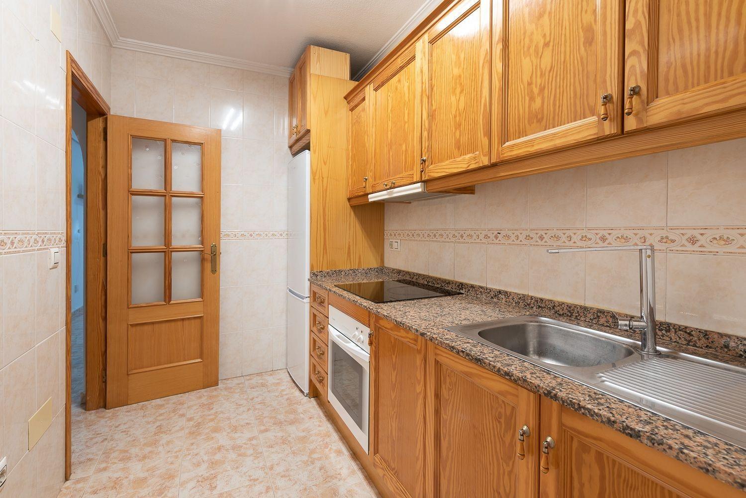 Pool area in bungalow for sale in Orihuela Costa